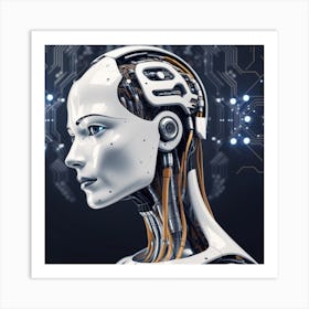 Portrait Of A Robot 29 Art Print