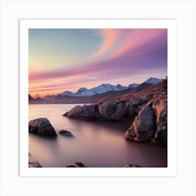 Sunset In Sweden Art Print