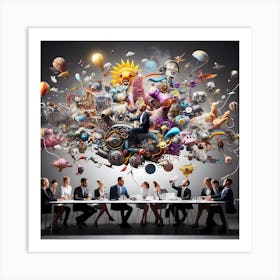 Business Meeting Concept Art Print