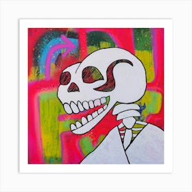 Fluoride Skull Art Print