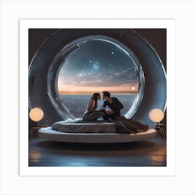 Space Bedroom Art Print