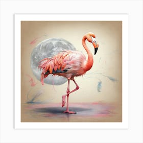 Flamingo Canvas Print 6 Art Print