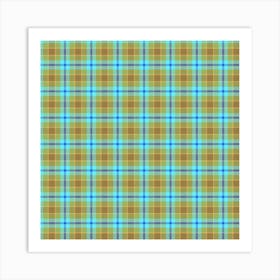 Plaid Fabric 45 Art Print