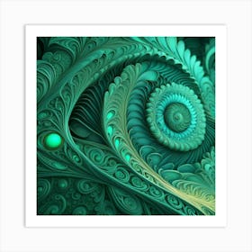 spirals of the mind Art Print