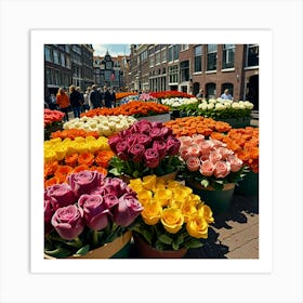 Default Amsterdam Flower Market 2 Art Print