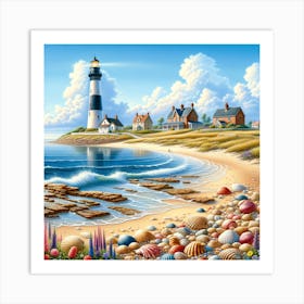 A Lighthouse Art Print