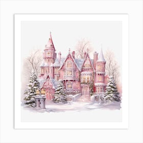 Pink Castle Art Print