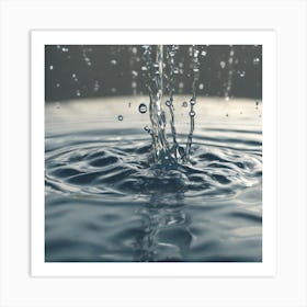 Water Drop Stock Videos & Royalty-Free Footage Art Print