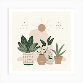 Potted Plants 6 Art Print