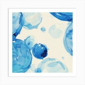 Watercolor Bubbles Art Print