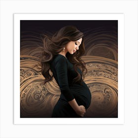 Pregnant Woman Art Print