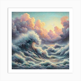 Storm sea 1 Art Print