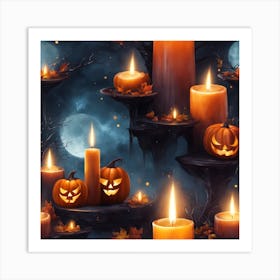 Halloween Wallpaper Art Print