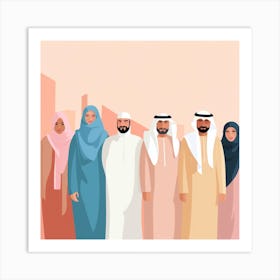 Arab Family (20) Art Print