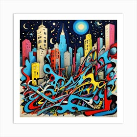 New York City Skyline 3 Art Print