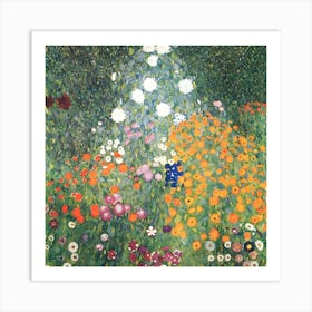 Klimt Flower Garden 1907 1 Art Print