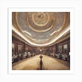 Envision A Future Where The Ministry For The Future Has Been Established As A Powerful And Influential Government Agency 86 Art Print