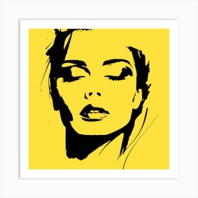 Woman Face 1 Exp 1 Art Print