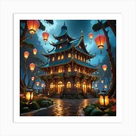 Chinese Lanterns 5 Art Print