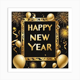 Happy New Year 29 Art Print