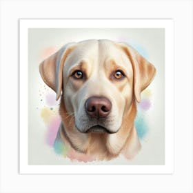 Magical Whimsical Labrador Retriever Portrait Art Print