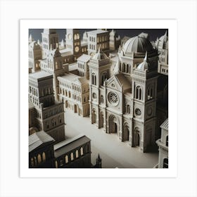 Paper City Art Print