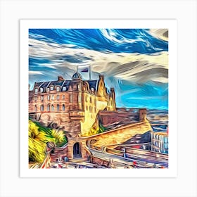Edinburgh Castle Series 1 Art Print
