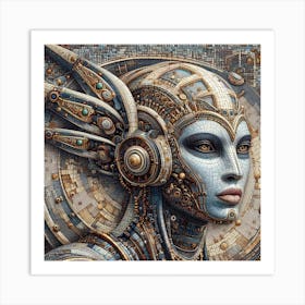 Cyborg Woman 7 Art Print