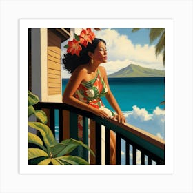 Hawaiian Girl 1 Art Print