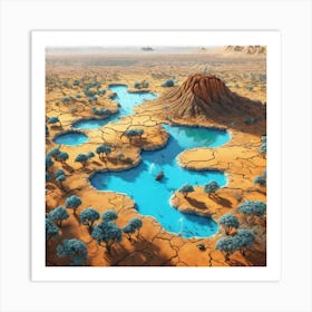 Arid Landscape 19 Art Print