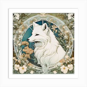 Arctic Fox Art Print