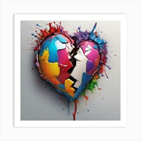 Broken Heart Art Print