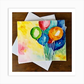 Amateur Watercolor Painting (10) Art Print