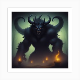 Demon Monster Art Print