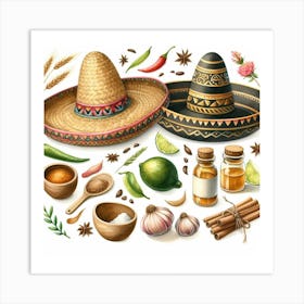 Sombrero Art Print