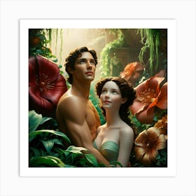 Adam And Eve Art Print