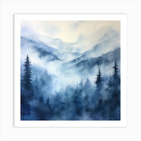 Smoky Mountains Art Print