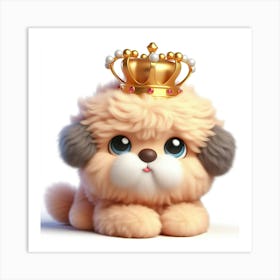 Poodle With A Crown 2 Art Print