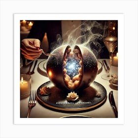 Singularity Dessert Sphere Art Print