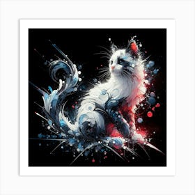 Cat Painting Art Print