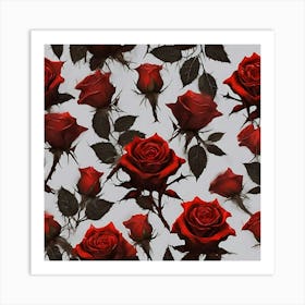 Red Roses 1 Art Print