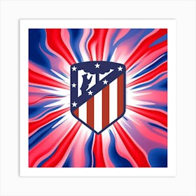 Atlético de Madrid Logo Wall Art 15 Art Print