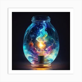 Jar Of Light Art Print