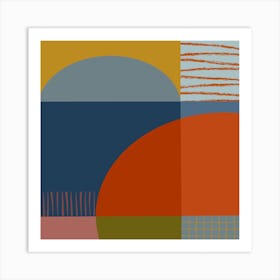 Midcentury Mod Square Art Print