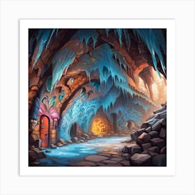 Ice Cave Art Print