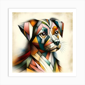 Geometric Dog 6 Art Print