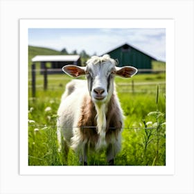 Goat On A Farm 1 Art Print