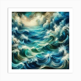 Ocean Waves 16 Art Print