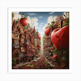 Apple City 3 Art Print