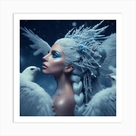 Snow Queen Lady Gaga Art Print